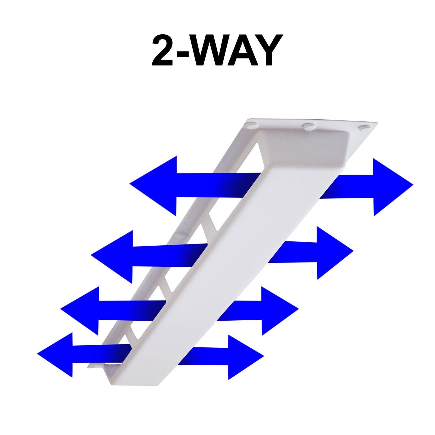 LINEAR AIR DEFLECTOR DIFFUSER COVER (2-WAY AIRFLOW)