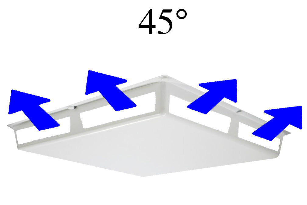 AIR DEFLECTOR VENT COVER (45°-WAY AIRFLOW)