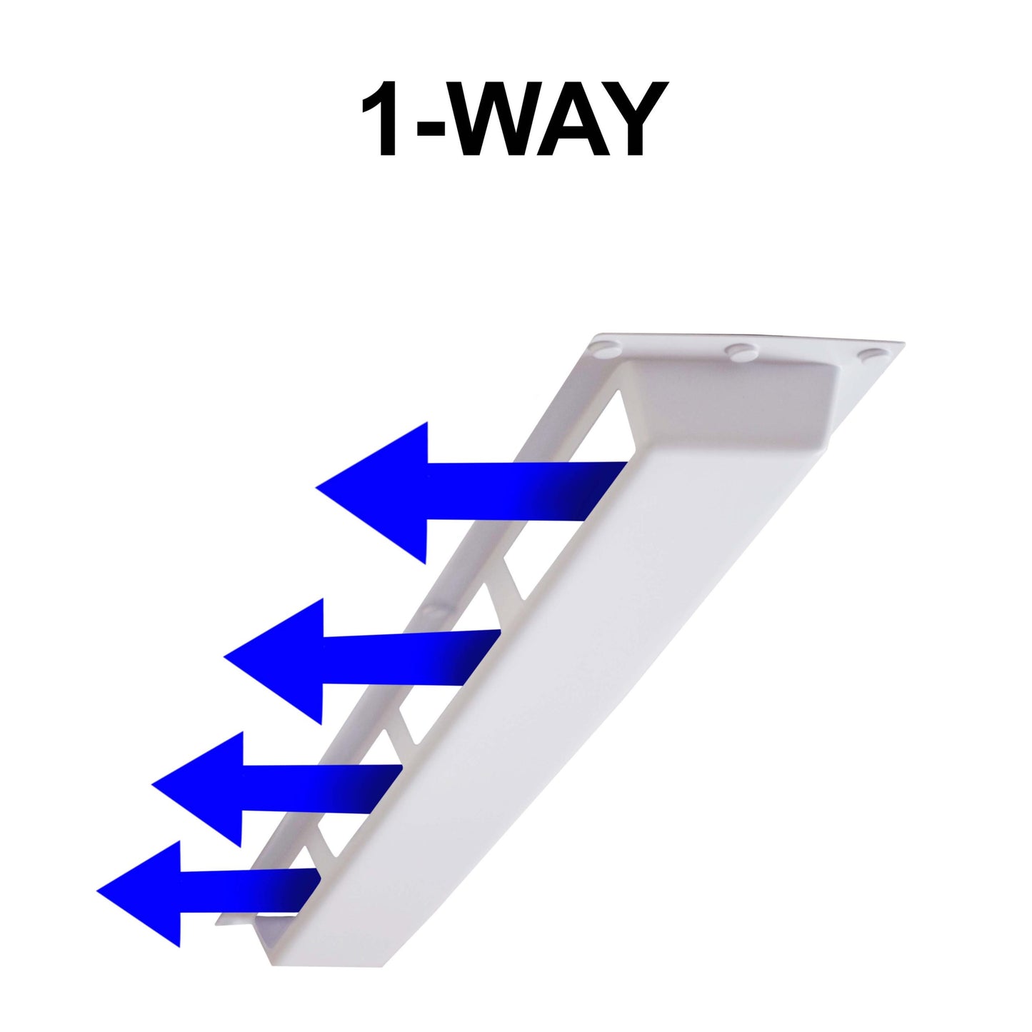 LINEAR AIR DEFLECTOR DIFFUSER COVER (1-WAY AIRFLOW)